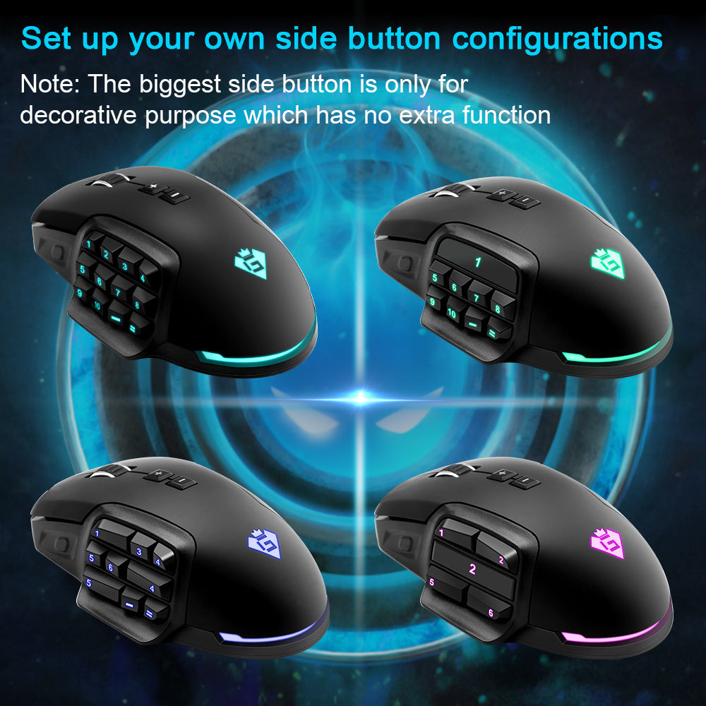 Button Laser Programming Gaming Computer Mouse Backlight Gaming Mouse