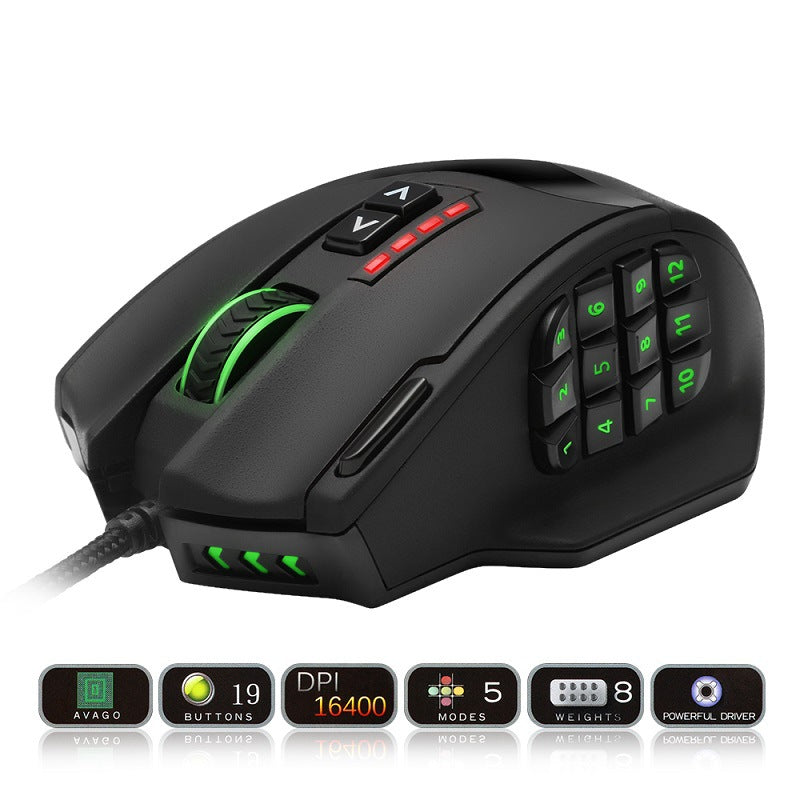 RGB backlit gaming mouse
