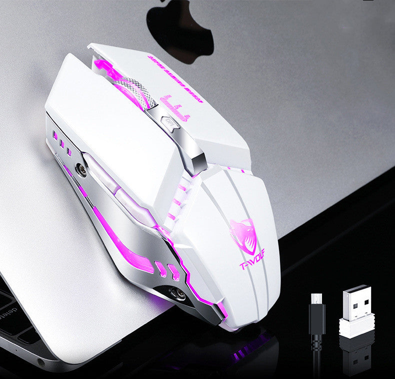 Wireless Mouse Charging Silent Glowing Gaming Mouse